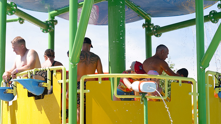 Mini Multi-Level Water Play Structure