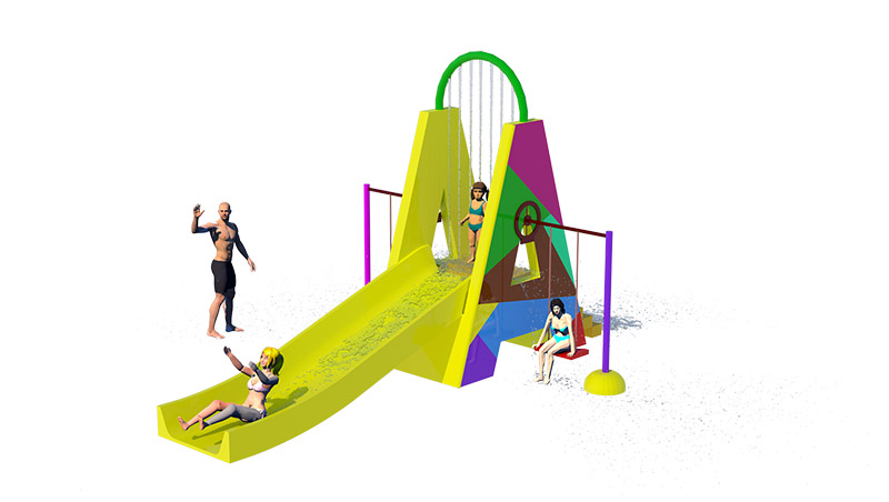 Kids Mini Water Play Structure For Water Park