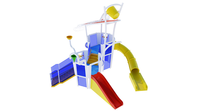 Simple Interactive Water Play Structure For Children
