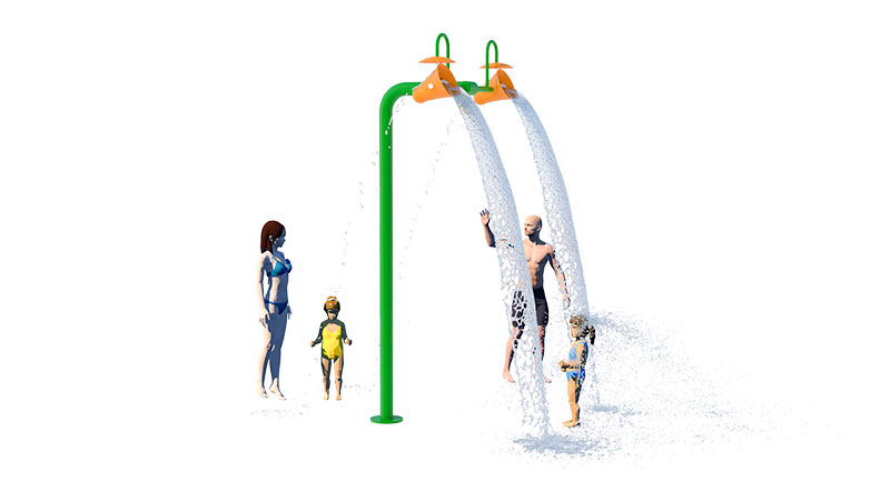 Kids splash zone spray equipment